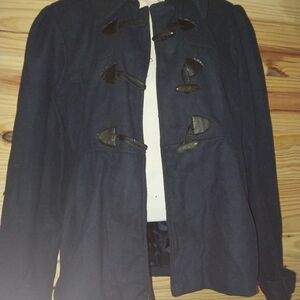 Charlotte Russe Dark Blue Toggle Pea Coat